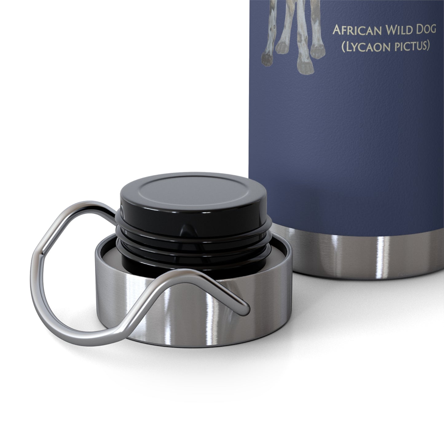 African Wild Dog 22oz Vacuum Insulated Bottle