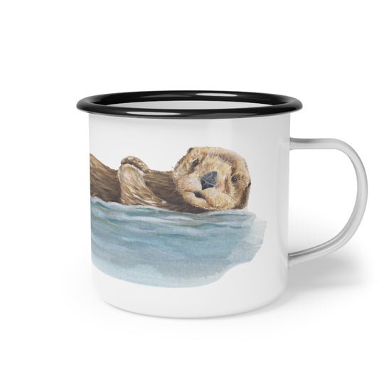 Otter Floating WC Enamel Camp Cup