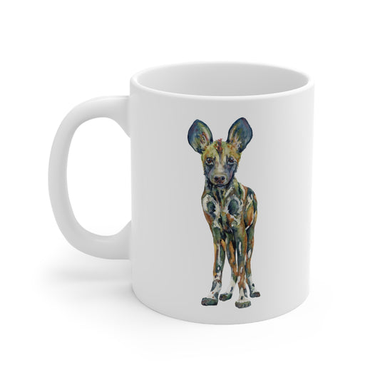 The Prismatic Pup  • EWT • Ceramic Coffee Cups, 11oz, 15oz