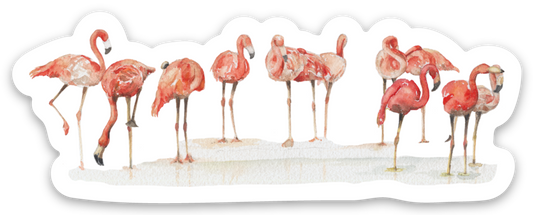Flamingo Sticker • 76mm