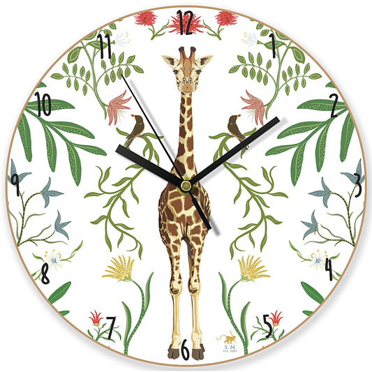 EA Giraffe Wooden Clock