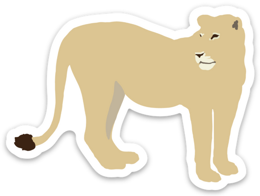 Lioness Graphic Sticker